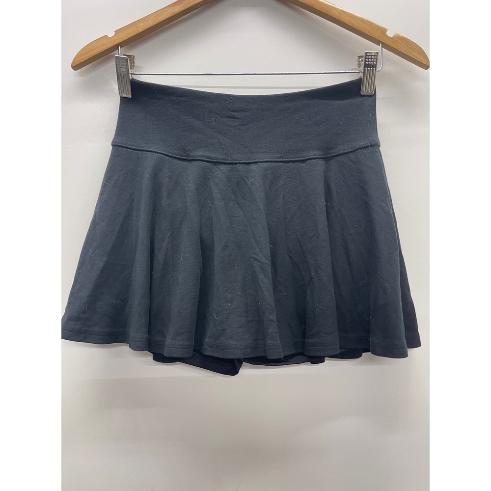 Hollister Black Ultra High-Rise Skort Flared Mini Skirt with Built-in Shorts S